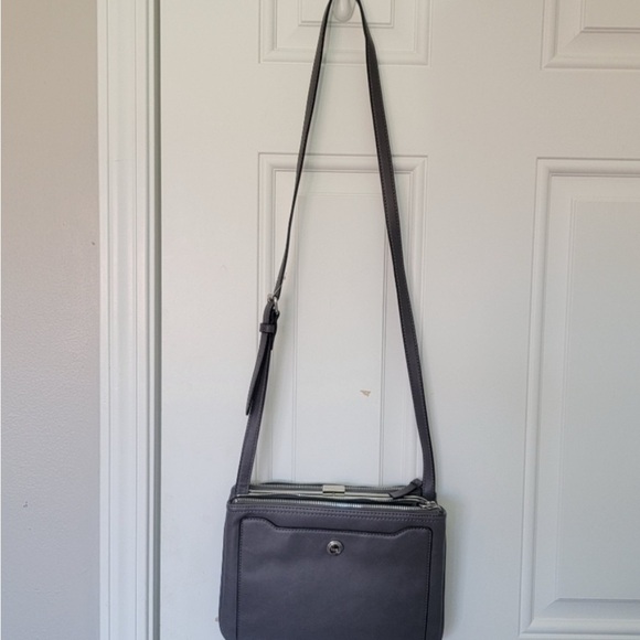 Nine West Medium Size Gray Bag Purse Long Strap Classic Neutral - Picture 4 of 5